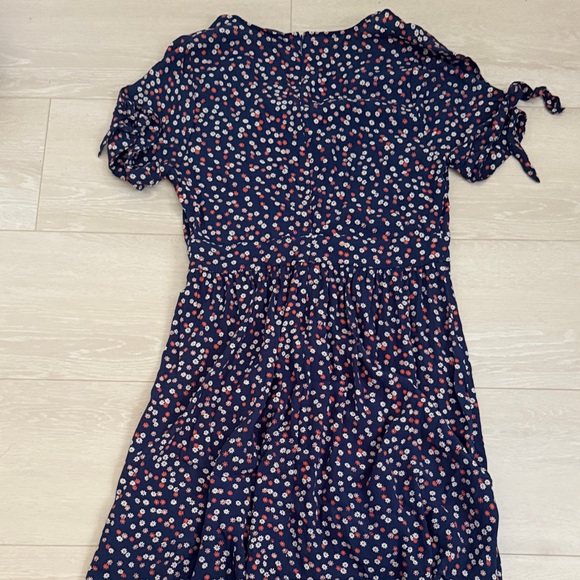 33. Madewell Navy Daisy Print Mini Dress - Picture 9 of 9